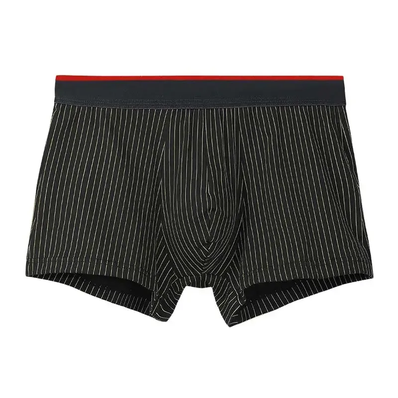 3PC Men's underwear cotton boxers youth plus size short shorts boys boxer shorts head summer thin underpants