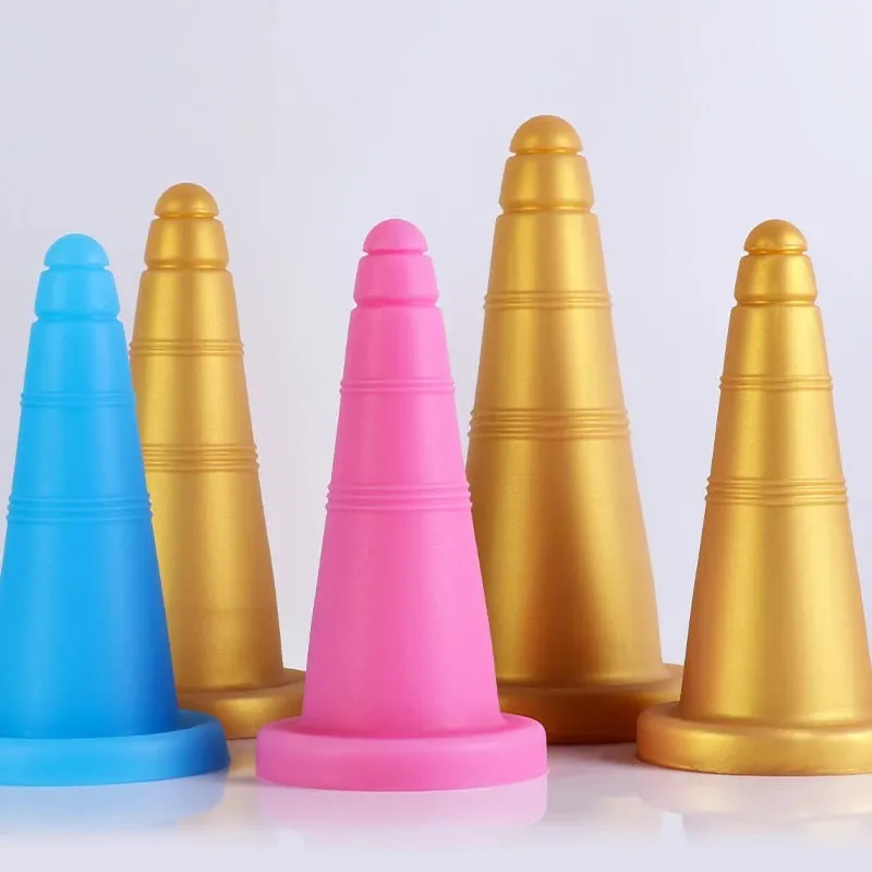 Soft Cones 21-29.5cm Huge Anal Plug Butt Plug Dildo Vagina Anus Dilation Trainer Prostate Massage Adult Sex Toys For Men Women — image 4