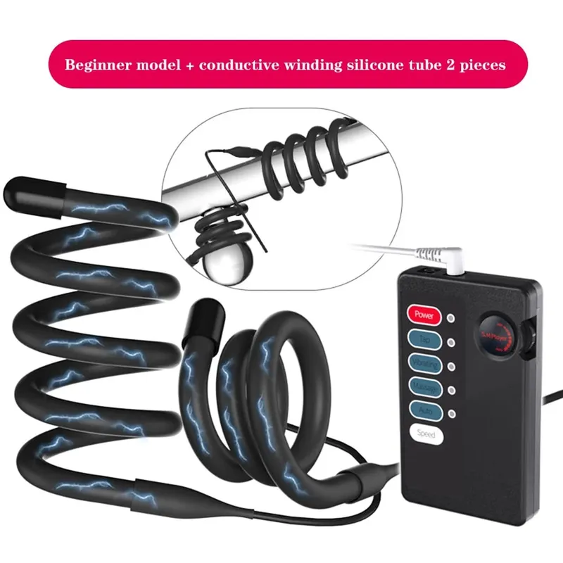 Electric Shock Penis Ring Cock Ring Delay Ejaculation Pulse Body Massager Delayed Ejaculation Prostatic Massage Sex Toys for Men — image 8