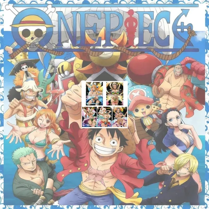 Anime One Piece Diy Color Flash Cards Hancock Perona Nami Robin Yamato Collection Cards Christmas Birthday Gifts Children's Toys