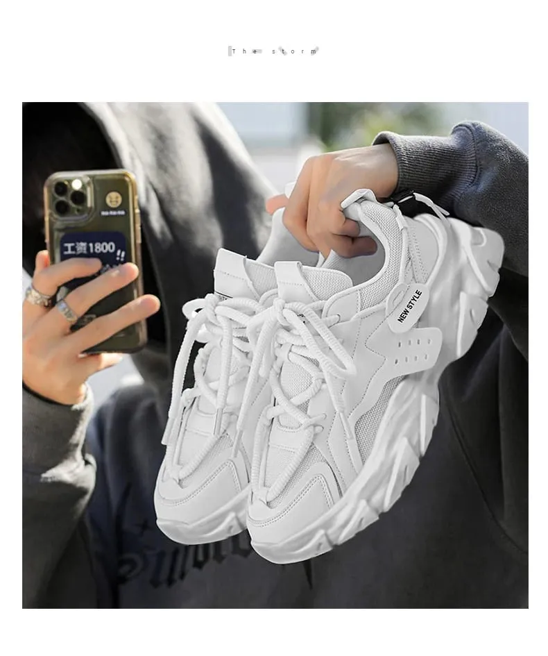 Men's Shoe Breathable Thick Soled Casual Sneakers Outdoor Running Four Seasons New Tennis Men Soft Soles Comfort Male Sneakers — image 9
