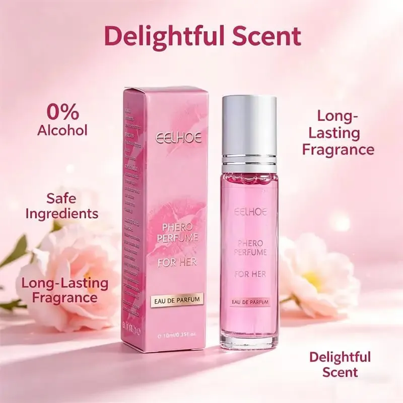 10ml Pink Rollerball Phero Fragrance Long Lasting Scent Portable Body Dating Essential For Man Women — image 6