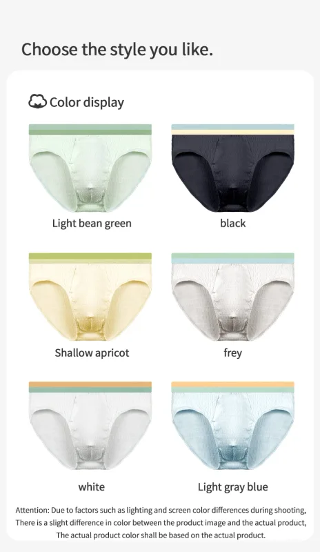 Men's briefs underwear cotton men's baby cotton pants head summer thin trend boys sports antibacterial shorts