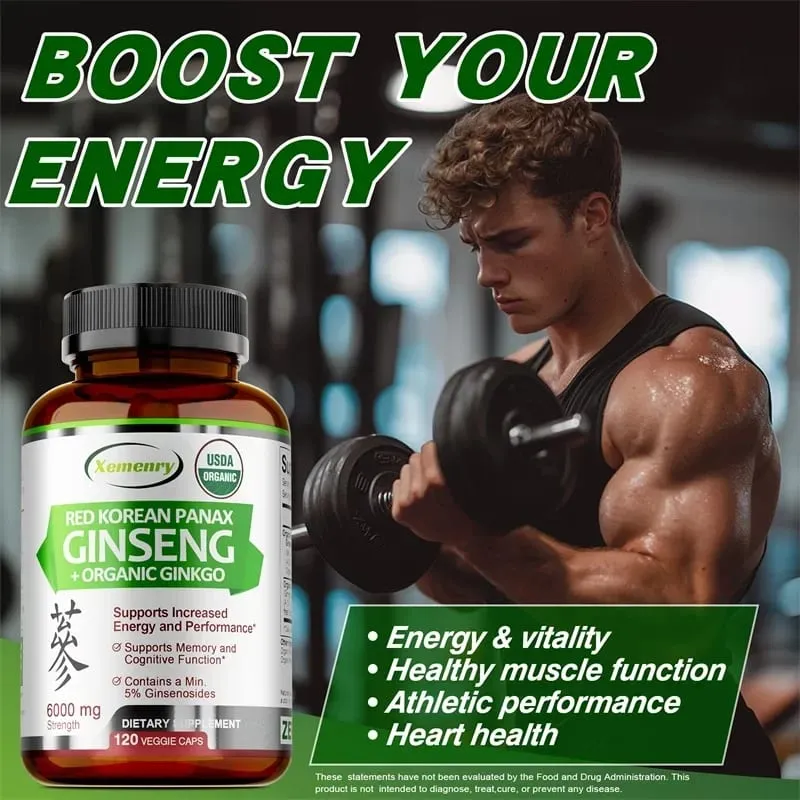 Korean Red Panax Ginseng - Increase Muscle Mass Boost Energy Production Improve Mood Increase Endurance and Performance — image 4
