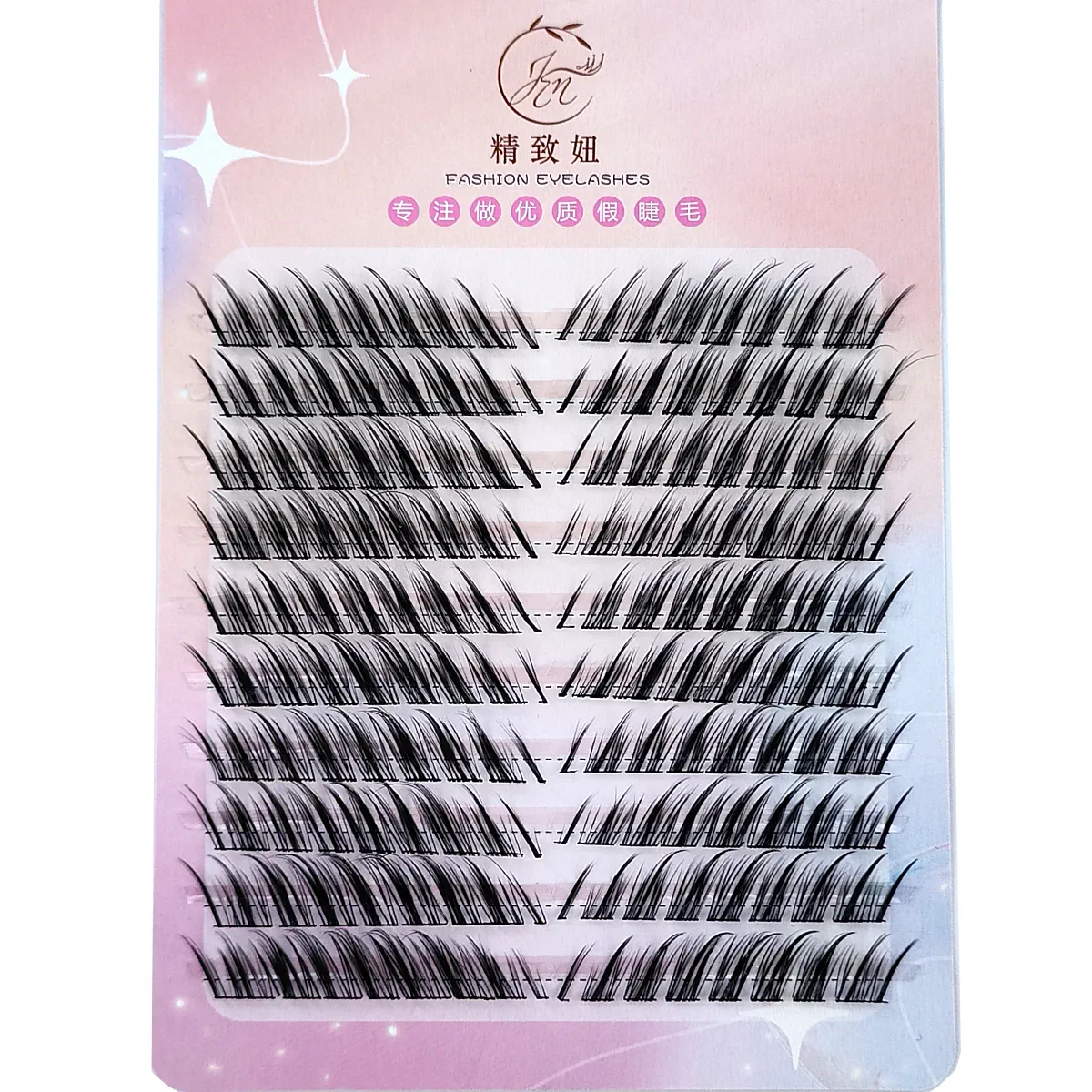 3D Fluffy Single Cluster Eyelash Extension Segmented Natural Mink Fox Eye Effect makeup Lash Individual False eyelashes