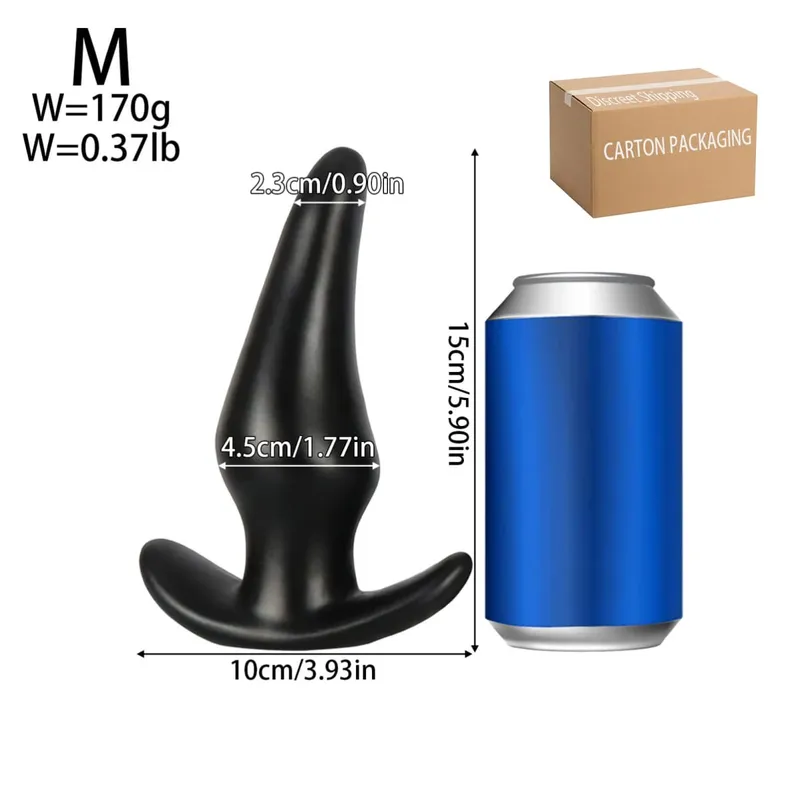 Plug Anal en Silicone souple, 3 tailles différentes, stimulateur, jouets sexuels pour adultes, masseur de Prostate Gay, entraîneur Anal — image 8