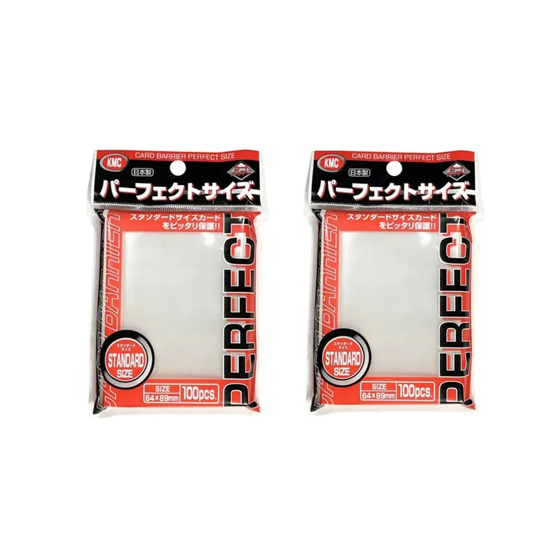 64x89mm 100PCS Transparent KMC Card Sleeves Trading Card Sleeve Barrier Board Game Card Panlabas na Protektor para sa MTG/YGO