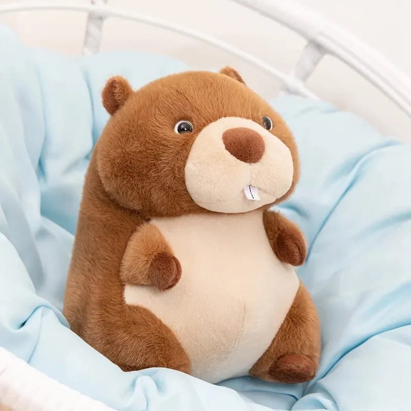 Kawaii Stuffed Animal Marmot Plush Pillow Chubby Cute Groundhog Plushies Soft Toy Huggable Sleep Pillow Cushion — image 8