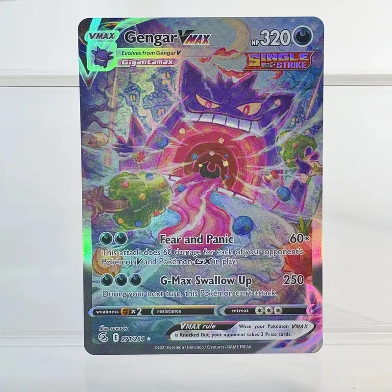PKM Foil Proxy Card GENGAR&MIMIKYU GX DARK GENGAR Hobbies Game Collection Battle The best gift PTCG Card — image 11