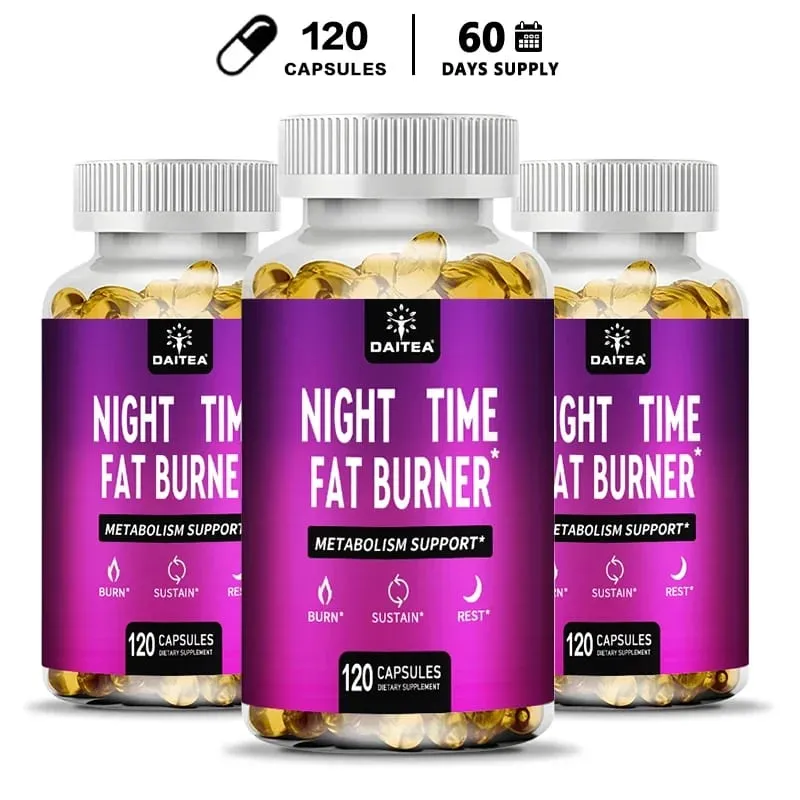 Nighttime Fat Burner - Carb Blocker Metabolism Fat Burning Supplement