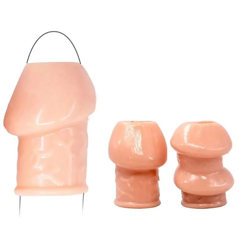 Male Semen Lock Ring – Penis Enlargement Glans/Foreskin Rings Delay Ejaculation & Massage Sleeve Premium Adult Sex Toy — image 3