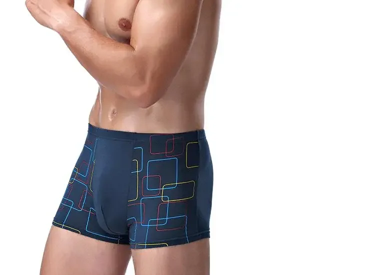 4PCS Mens Boxer Shorts Modal Underwear Sexy Striped Underpants Breathable Boxers Bamboo Fiber Panties Male Plus Size XXL-7XL — image 13
