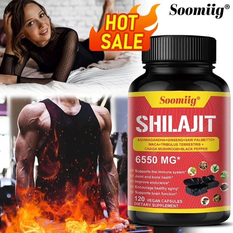 Pure Himalayan Shilajit Capsules - Supports Healthy Aging Bones and Joints Improves Energy Endurance and Muscle Recovery — image 1