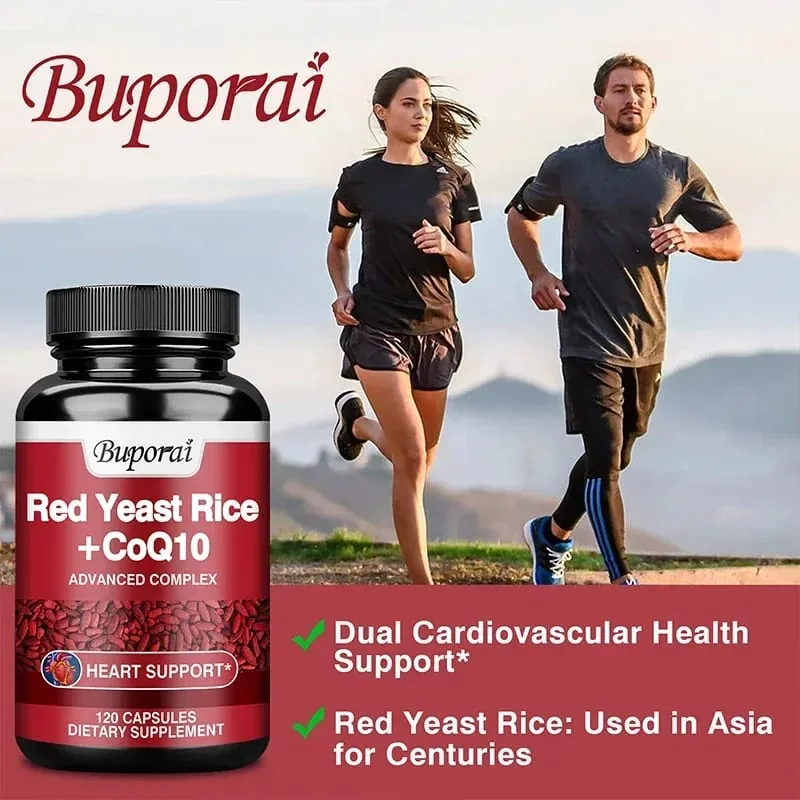 Red Yeast Rice with CoQ10 Supplement - Αντιοξειδωτική υποστήριξη για την ενέργεια και την υγεία της καρδιάς Συμπληρώματα Συμπληρώματα