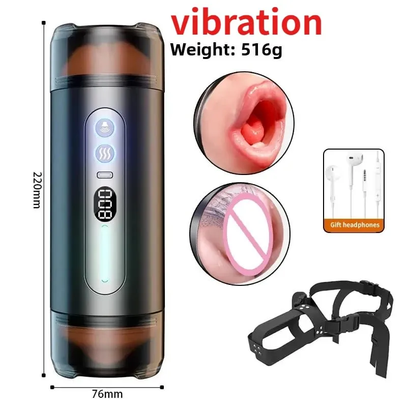 2 I 1 realistisk kunstig vagina til mænd onaner kop Deep Throat Blowjob massager lomme fisse erotisk penis sexlegetøj til voksne — image 10