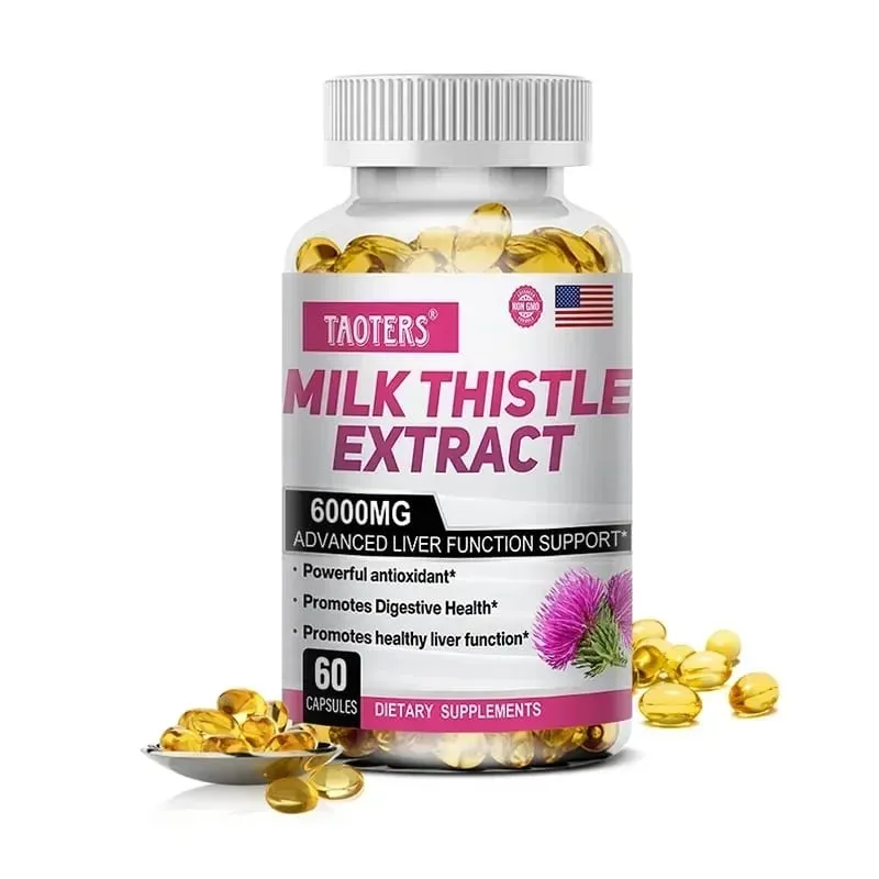 Milk Thistle 6000 Mg Silymarin and Dandelion Root for Liver Health and Antioxidant Detoxification — image 8