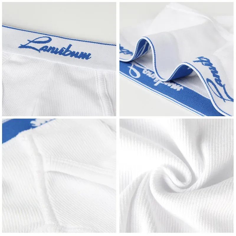 1/3 PCS New Men's Underwear Mid Waist Thread Cotton Breathable Solid Color Youth Underwear Men's Triangle Pants