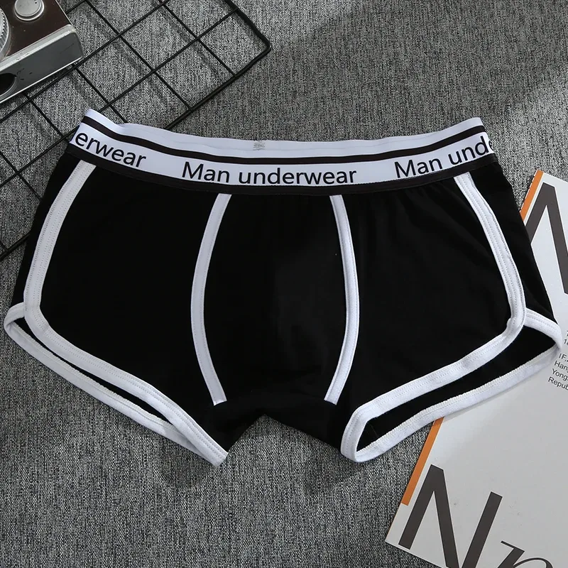 1/4pcs Men Underwear Boxers Cotton Panties Breathable Solid Boxershorts Male Mid Waist Underpants Trend Man Shorts Homme Shorts — image 26