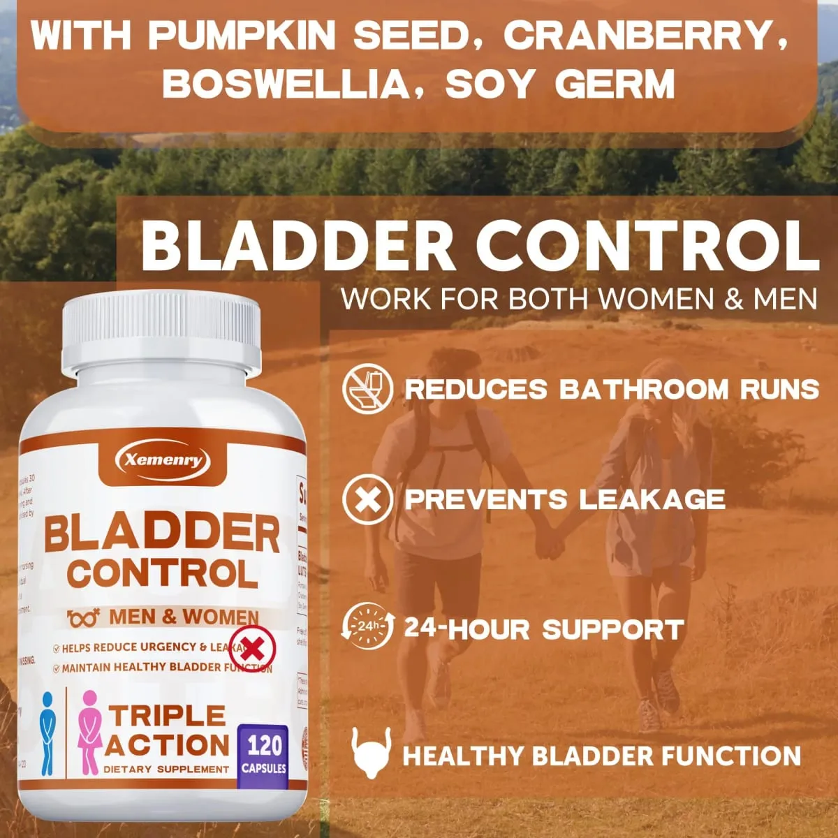 Bladder Control Supplement - Improves Urination Function Supports Urinary Tract Health Promotes Metabolism Reduces Pain — image 6