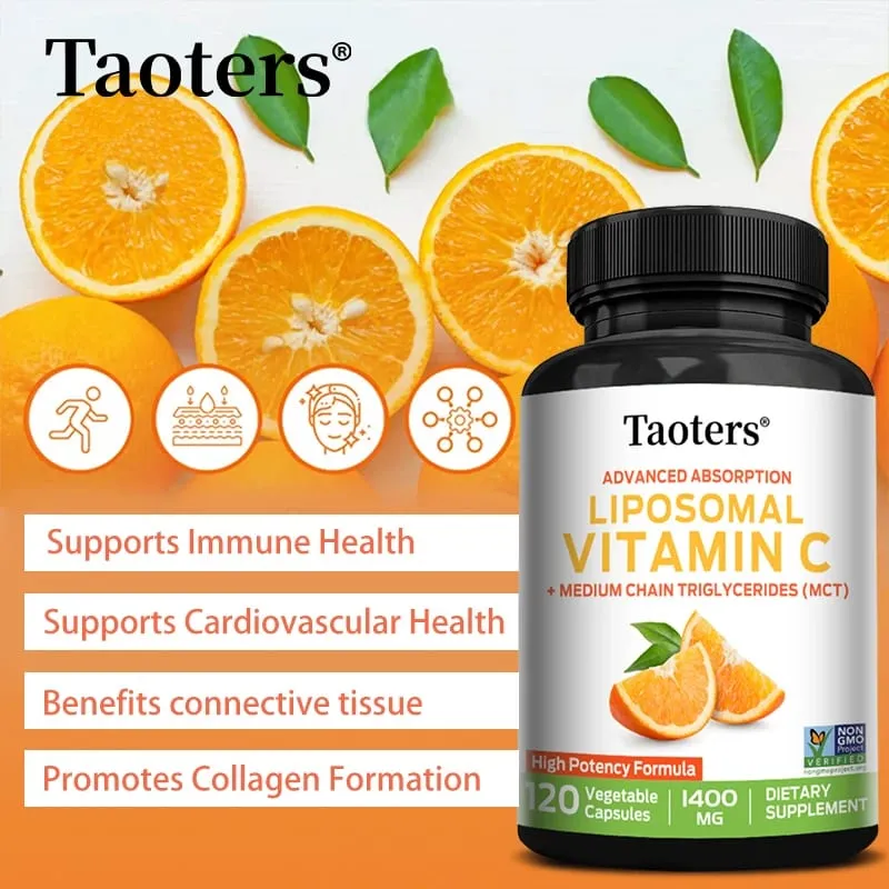 Liposomale vitamine C 1400 mg - Bevordert de collageenproductie Immuunondersteuning Krachtige antioxidant — image 5