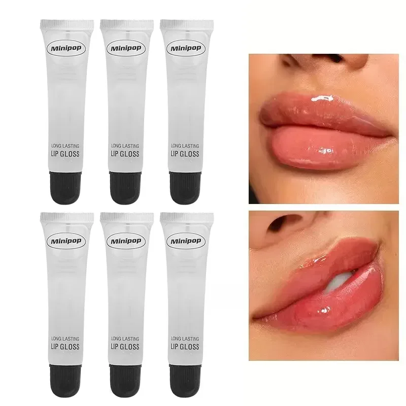2/3/6pcs Long Lasting Hydrating Clear Lip Gloss | Non-sticky Lip Base Oil High-shine Finish Lip Care Cosmetics 18ml