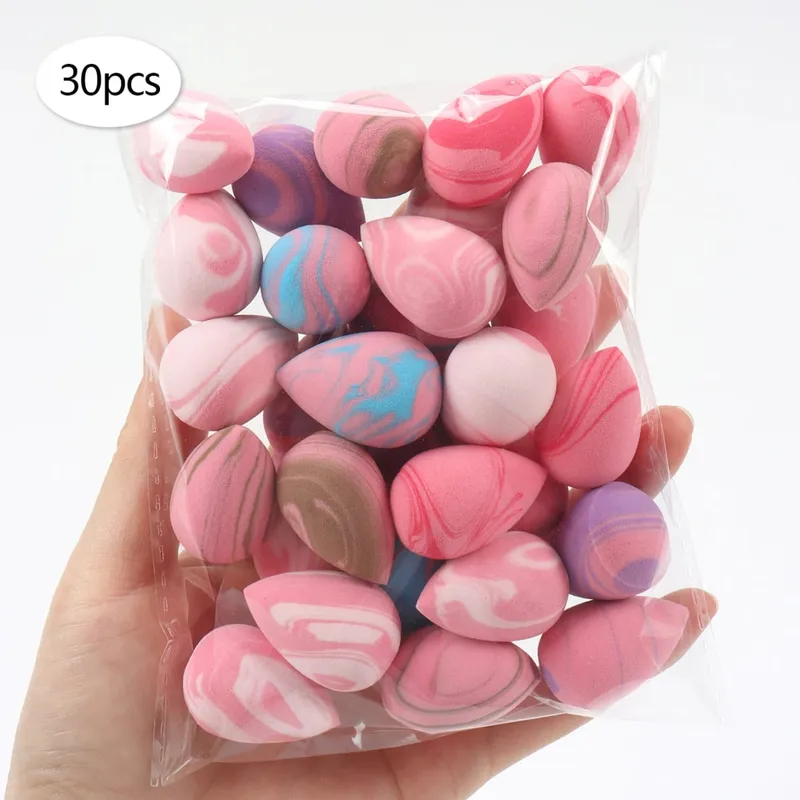 10/20/30/50/100Pcs Mini Makeup Sponge Set Dual-Use Wet/Dry Beauty & Blenders for All Skin Types