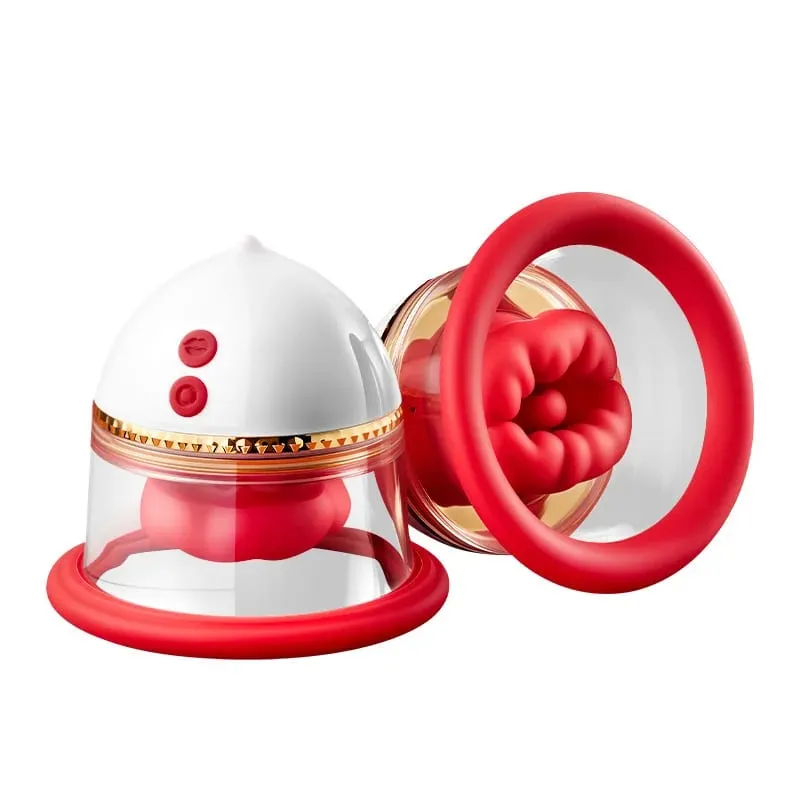 Portable Nipple Licking Sucking Vibrator Female Breast Massager Clitoral Bite Vibrating Sex Toy for Female Masturbation — image 1