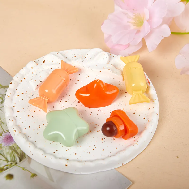 Mini Silikone Lip Brush Cartoon Angled Concealer Brushes Lip Balm Lip Gloss Concealer Børster Make Up Brushes