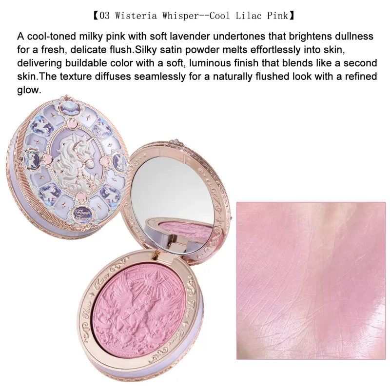 Flower Knows Knight Unicorn Makeup Set Eyeshadow Blush Lipstick Loose Powder Long Lasting Fantasy Princess Beauty Kit Cosmetics — image 5