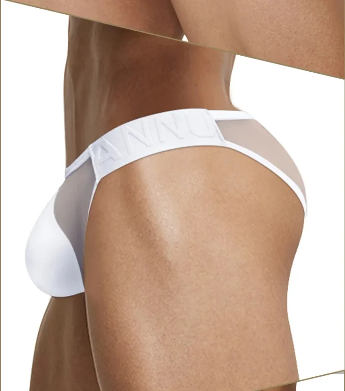 Sexy Men Bikini Briefs Man Underpantsr Slip Transparent Mesh Underwear Male Cuecas Men's Panties Ultra-thin Gays Sports Briefs — image 15