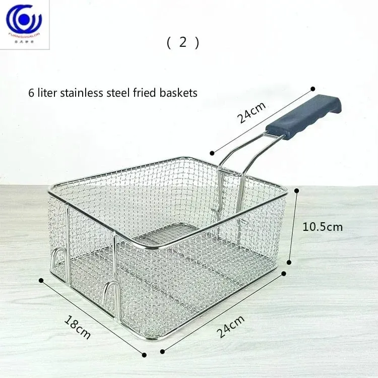Stainless Steel Fryer Screen French Fries Frame Square Filter Net Encrypt Colander Shaped Frying Basket Fryers Meshed