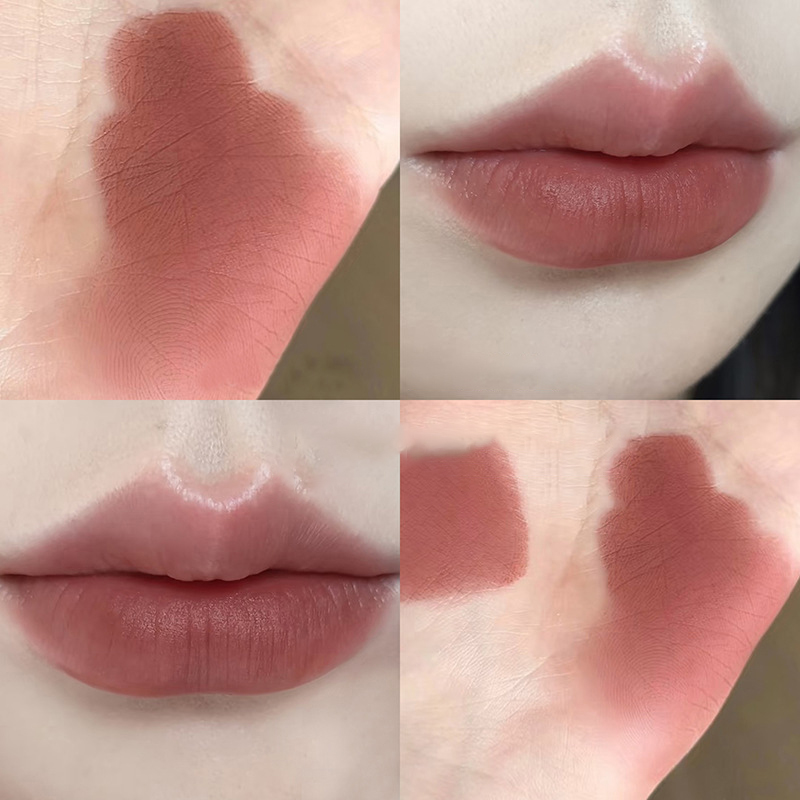 Waterproof Velvet Lipstick Easy To Wear Long-lasting Lipstick Matte Nude Coffee Lip Glaze Non-stick Cup Makeup Lip Tint Cosmetic — image 9