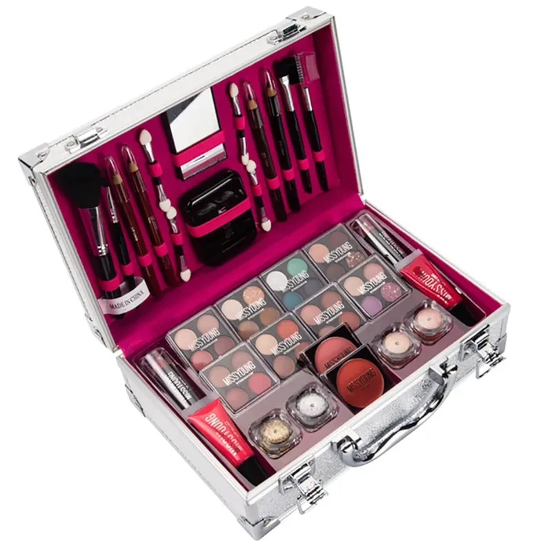 Makeup Starter Kit Professional Make Up Sets With Transparent Case Holiday Beauty Gift Set Starter Cosmetics Full Kits For Women — image 2