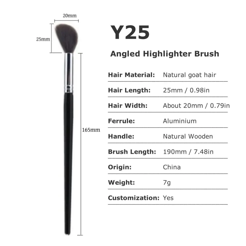 Tapered Highlighter Makeup Brushes Natural Goat Hair High Quality Face Blender Contour Make Up Brush Tools — image 20
