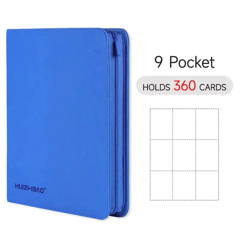 Classeur de cartes à fermeture éclair de poche, album de cartes à collectionner, carte à chargement latéral Durable pour mtg tcg pour pokemon pour yugioh pour le football, 9/12 — image 12
