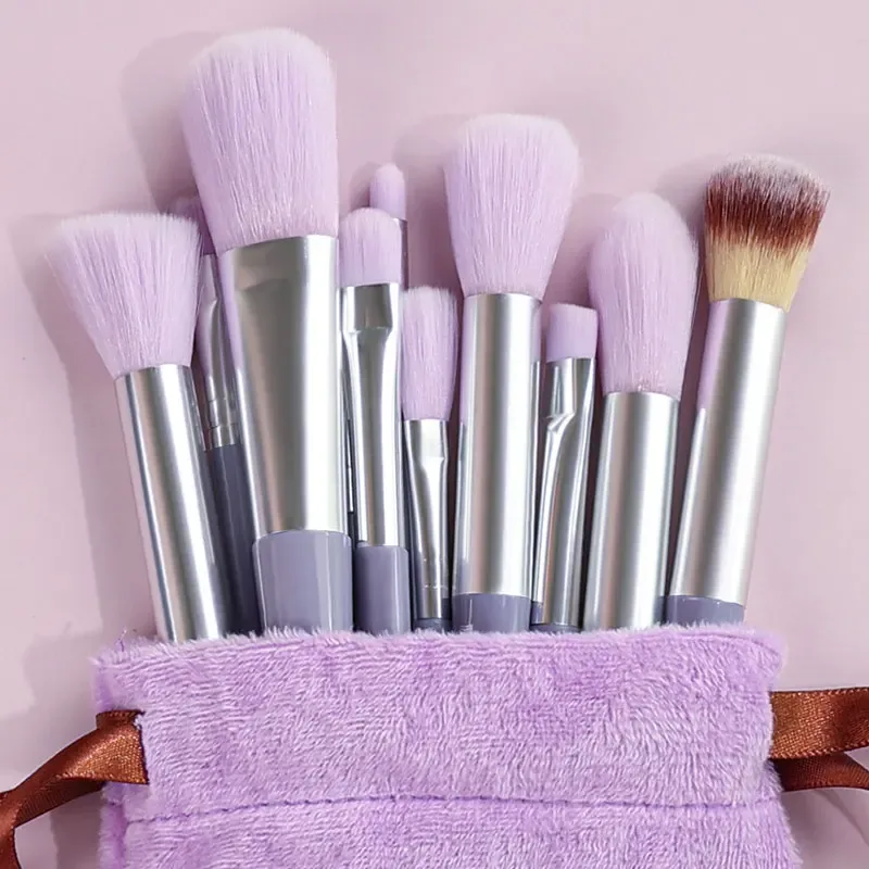Professional 13PCS Makeup Brushes Set 2 Powder Puff Sponge for Cosmetics Foundation Blush Eyeshadow Blending Brush Beauty Tools