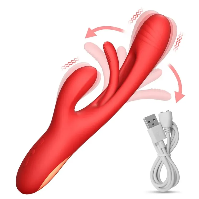 2023 Rabbit Tapping G-Spot Patting Vibrator for Women Clitoris Clit Stimulator Powerful 21 Modes Sex Toy Female Goods for Adults — image 10