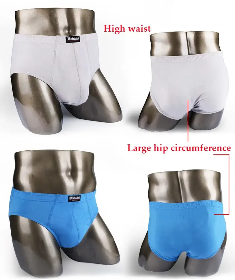 6 Pcs Big Size Briefs Large Underwear For Men Underpants Cotton Boys Panties Undies Male Knickers XL 2XL 3XL 4XL 5XL 6XL 7XL 8XL — image 2