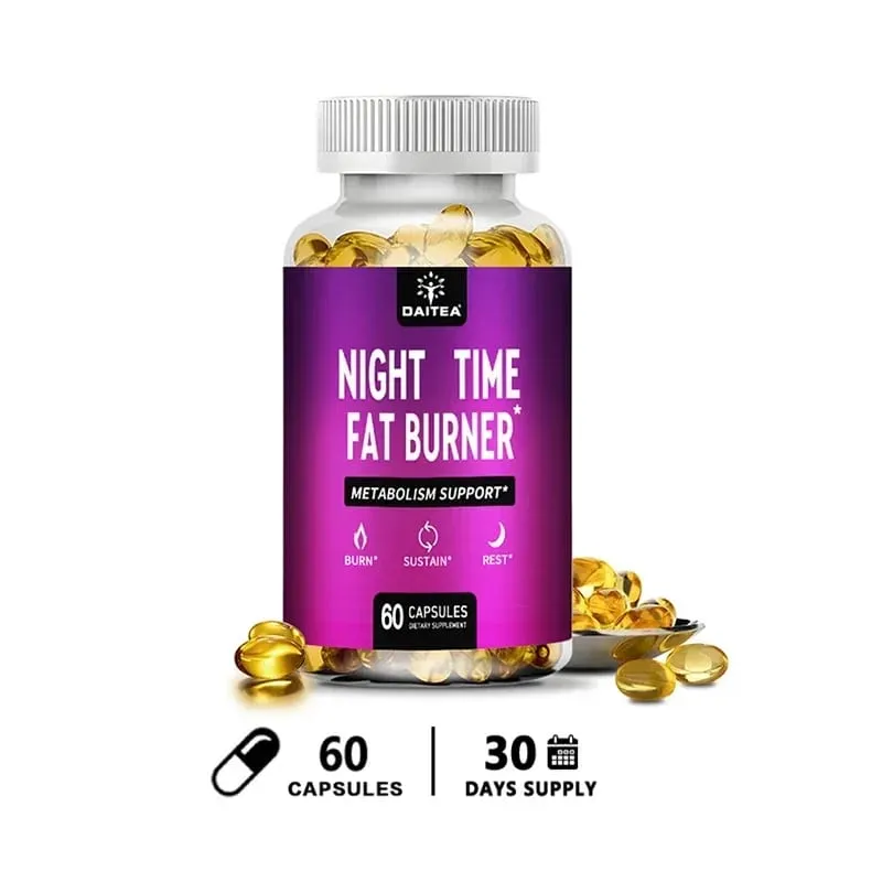 Nighttime Fat Burner - Carb Blocker Metabolism Fat Burning Supplement