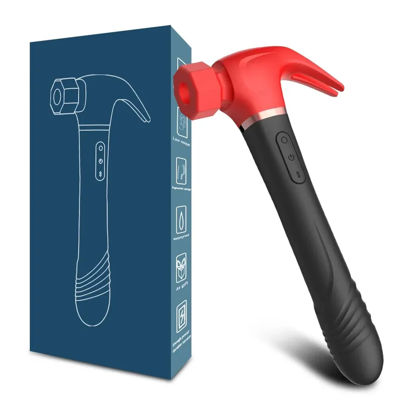 Hammer Vibrator Multifunctional Sex Machine G Spot Stimulation Telescopic Dildo Vaginal Massage Clit Sucking Female Masturbator