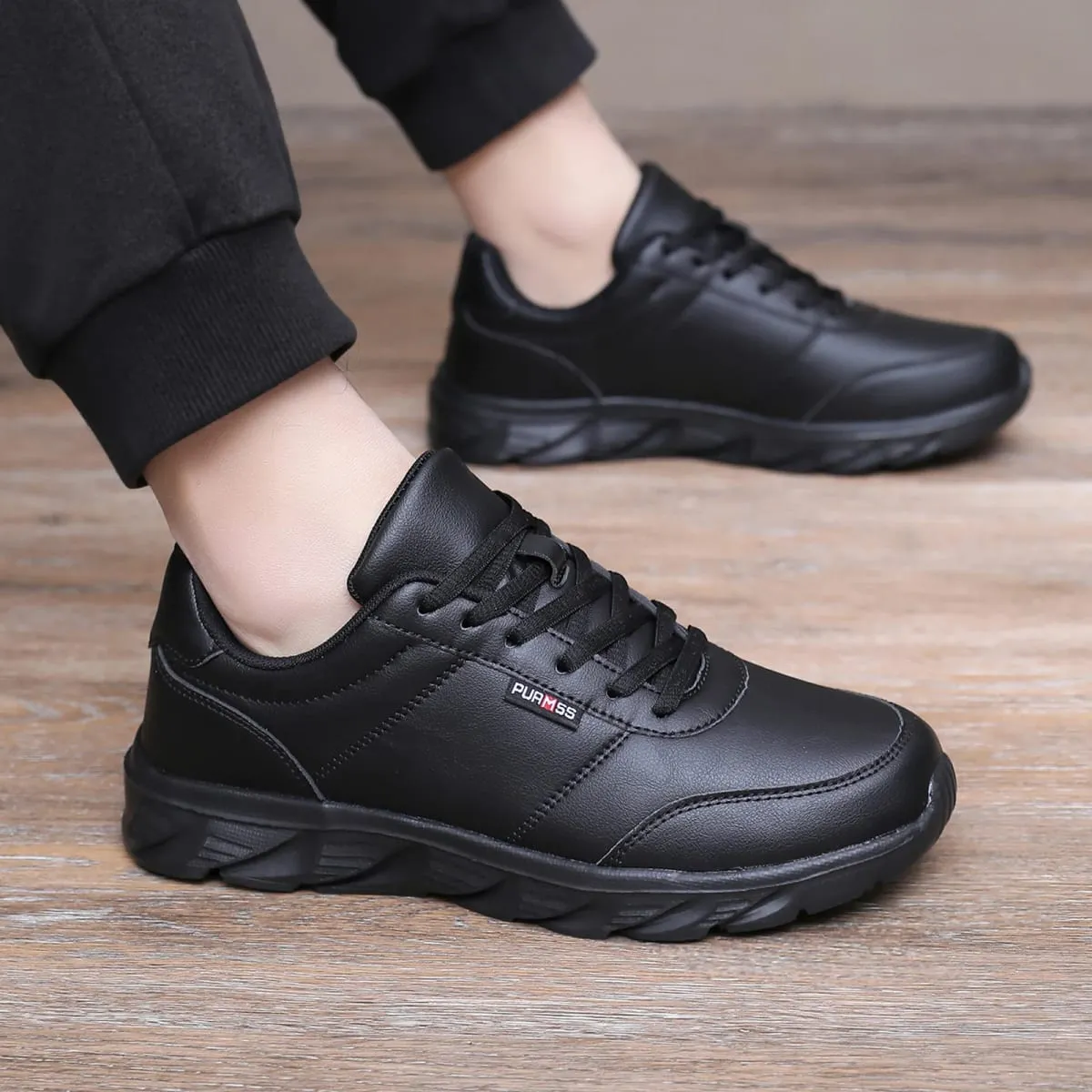 Men Shoes Soft Moccasin Shoes Comfortable Casual Shoes for Men Solid Black White Walking Men Sneakers Footwear Plus Size 39-46 — image 4
