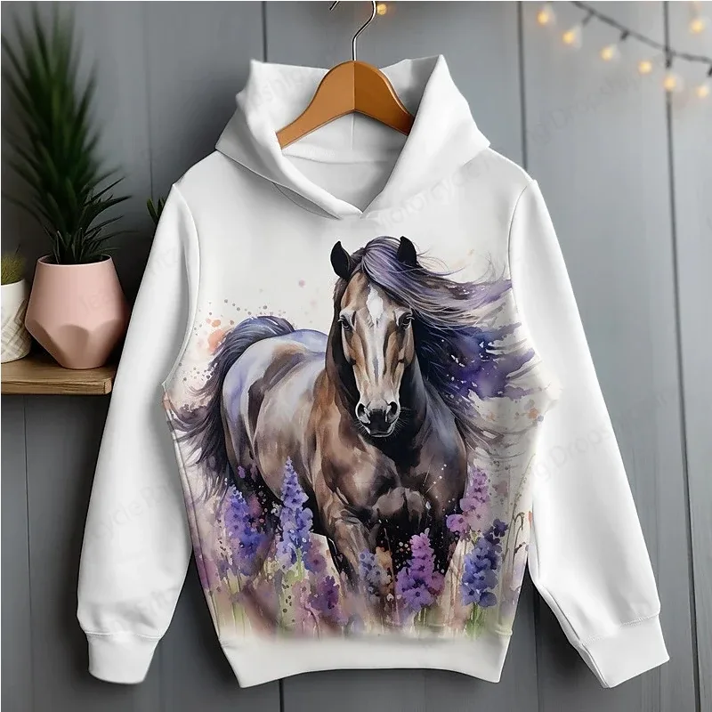 Sweatshirt Haiwan Lucu Ayam Tupai Kuda Arnab Cetak 3d Hoodie Lelaki Wanita Fesyen Oversize Hoodies Wanita Sweat Street Coat — image 13