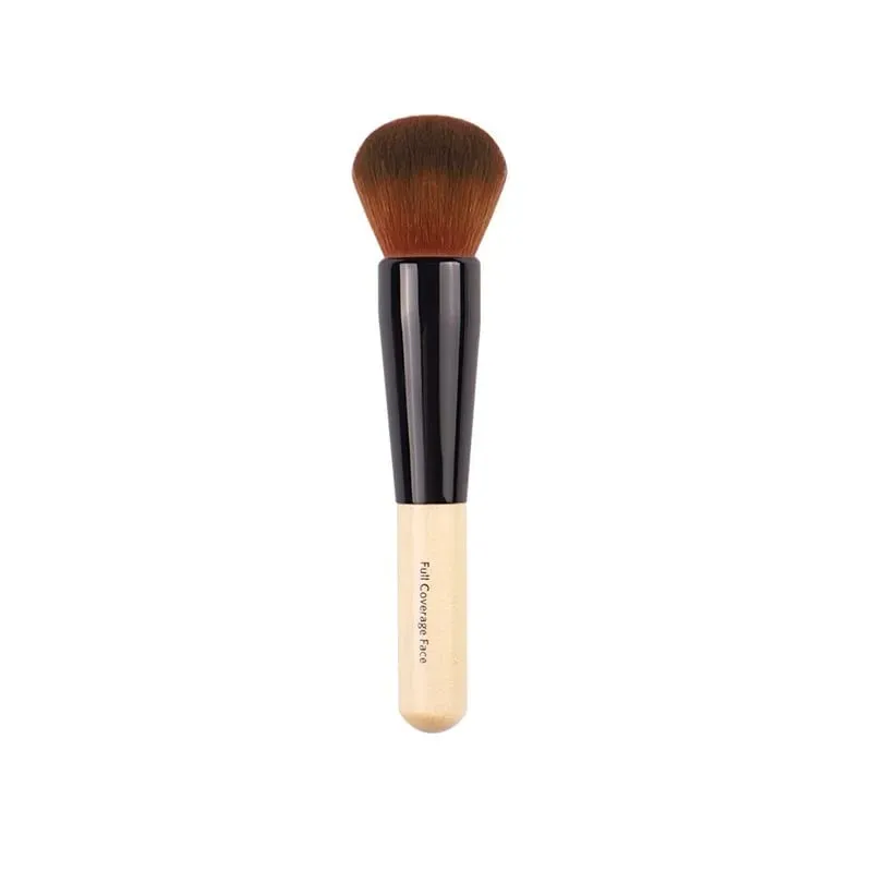 Luxury Champagne Makeup Brushes Flat Top Foundation Brush Large Face Brush Repair Brush Contour Brush for Liquid Cream Powder — image 4