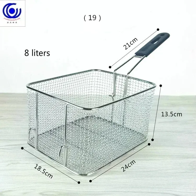 Stainless Steel Fryer Screen French Fries Frame Square Filter Net Encrypt Colander Shaped Frying Basket Fryers Meshed — image 28