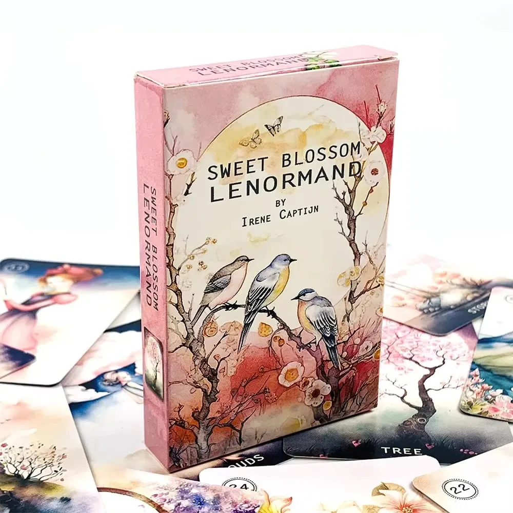 Sweet Blossom Lenormand Tarot Deck 38 Cards For Fate Divinations Family Party Board Game Spiritual Guidance & Collectors — image 1