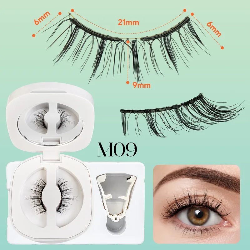 Soft Magnetic Eyelashes No Glue Needed Reusable Natural Look 3D Lashes Easy Apply Soft Magnetic Lashes Kit for Eye Makeup