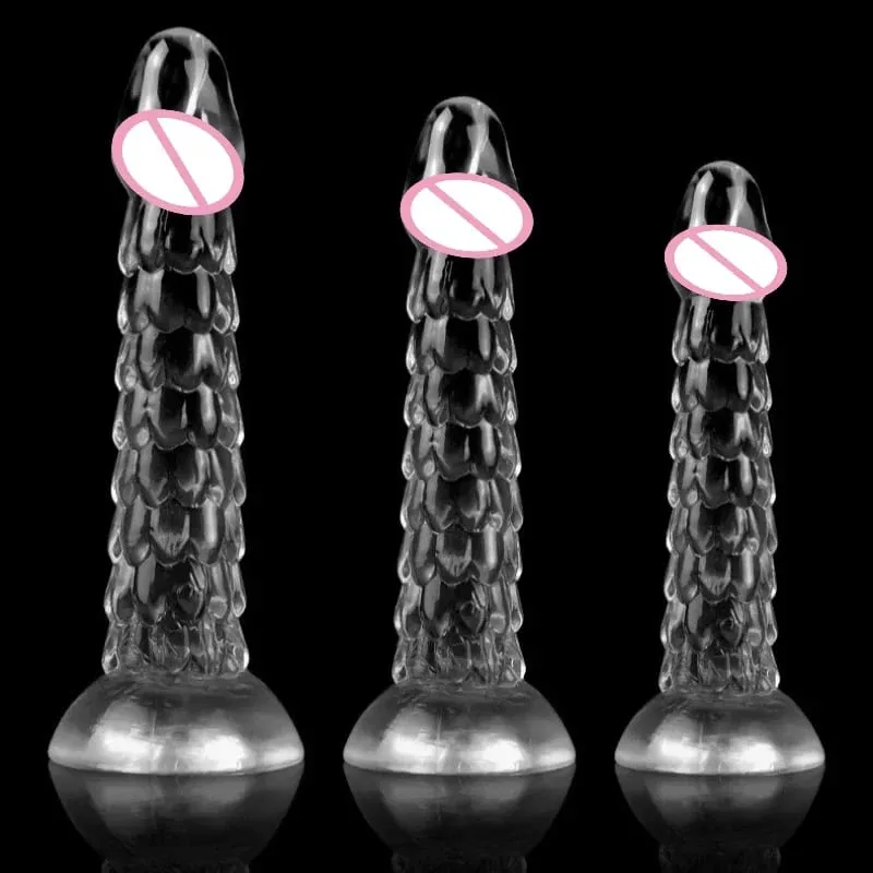 23cm Dragon Dildo Suction Cup Anal Plug Whip Buttplug Anus Dilator Female Vaginal Masturbator Butt Plug Sex Toys For Women Men — image 1