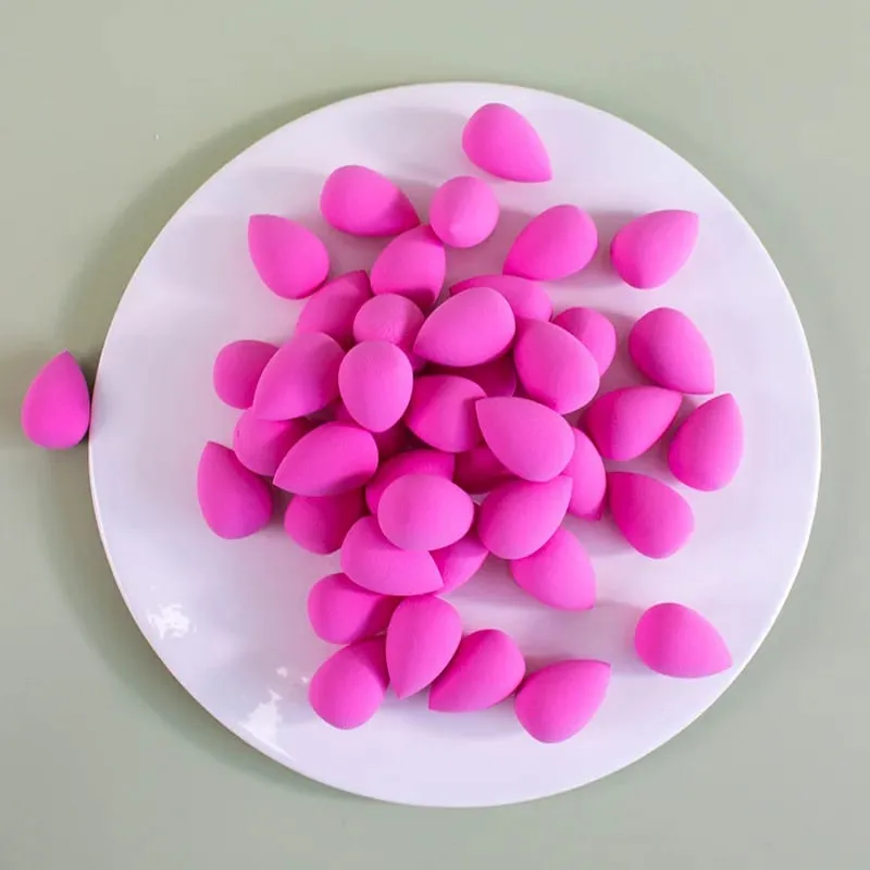 3/20/60Pcs Portable Reusable Water Drop Shape Mini Blender Sponge Beauty Cosmetic Foundation Cosmetic Sponge Makeup Blender — image 10