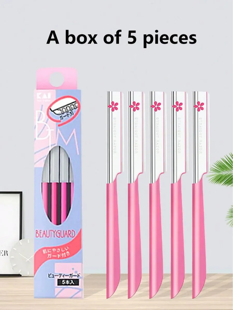 5 chiếc Máy tỉa lông mày chuyên nghiệp Beipin nhỏ gọn và tinh tế Lưỡi dao sắc bén để chải chuốt mượt mà và sạch sẽ