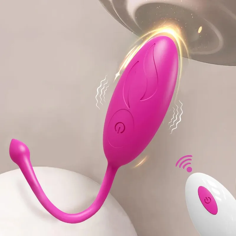 جهاز التحكم عن بعد على شكل رصاصة هزاز ألعاب جنسية للنساء البالغات جهاز محاكاة G-Spot الكرة المهبلية المكونات الشرجية تهتز جهاز استمناء البيض الحب